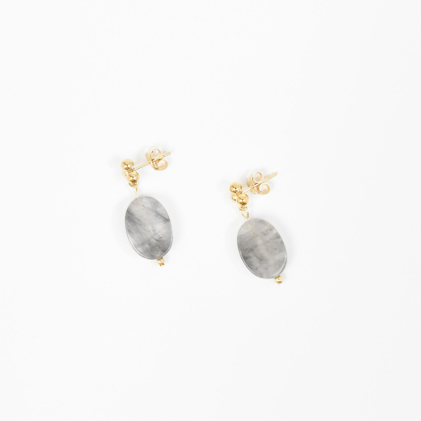 Cloudy Quartz Earrings Emily Anne Designs LLC