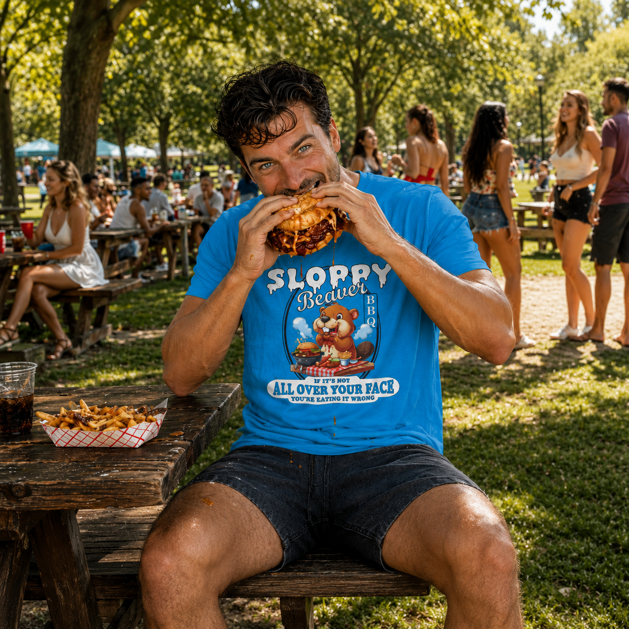 Sloppy Beaver BBQ T-Shirt The Devil's Pickle