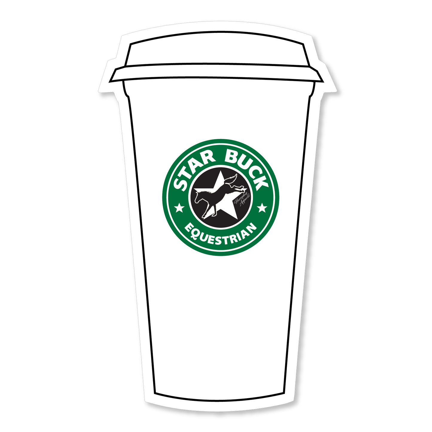 Starbuck Equestrian Cup Sticker Horseplay Apparel