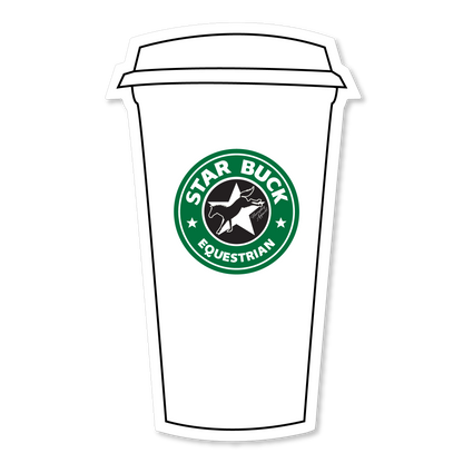 Starbuck Equestrian Cup Sticker Horseplay Apparel