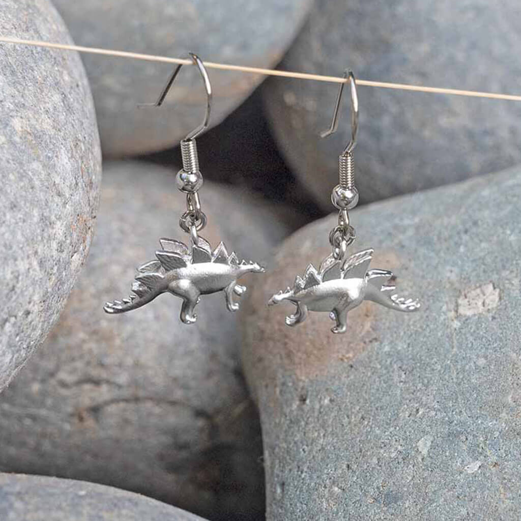 Pteradactyl & Stegosaurus Earrings Princess Awesome & Boy Wonder