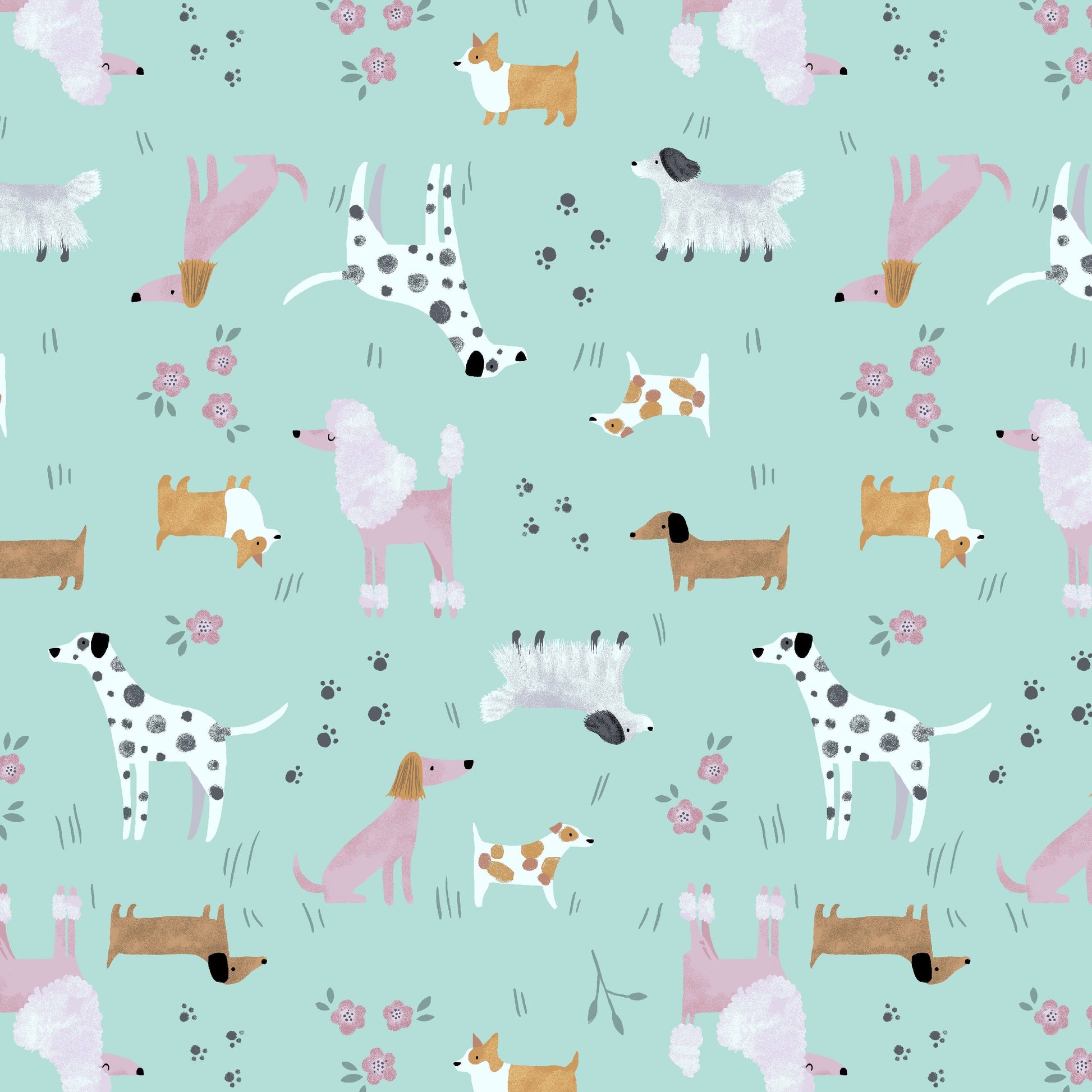 Dogs Skater Skirt Retrolicious
