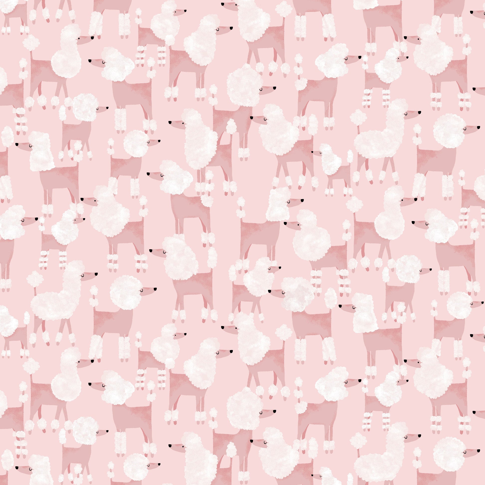 Pink Poodles Fit & Flare Dress Retrolicious