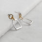 Denby - Riding Stirrup Earring in Two Tone Urban-Equestrian