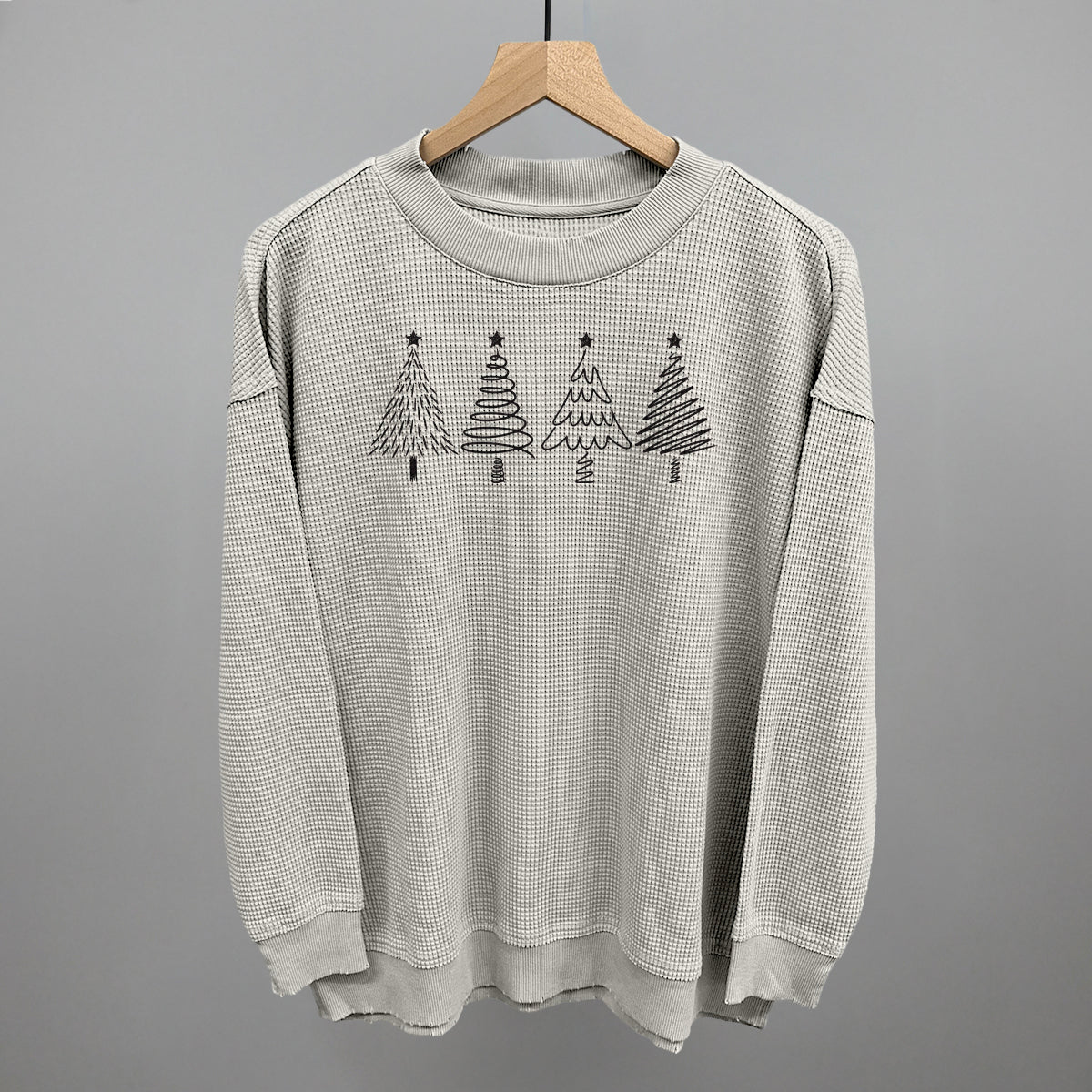 Christmas Tree Doodles (Black) Ivy + Cloth