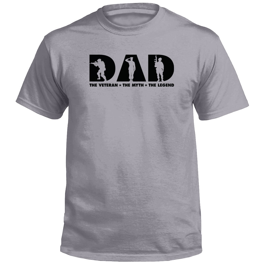 Dad The Veteran The Myth The Legend (Front) Shield Republic