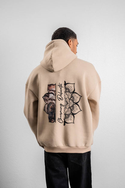 Street Style Oversize Hoodie – Unisex Hoodie with Artistic Baroque Print Withinblack