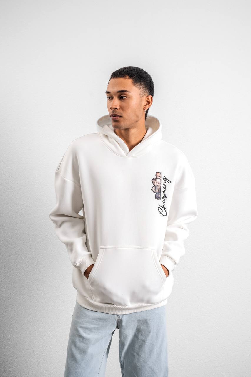 Street Style Oversize Hoodie – Unisex Hoodie with Artistic Baroque Print Withinblack