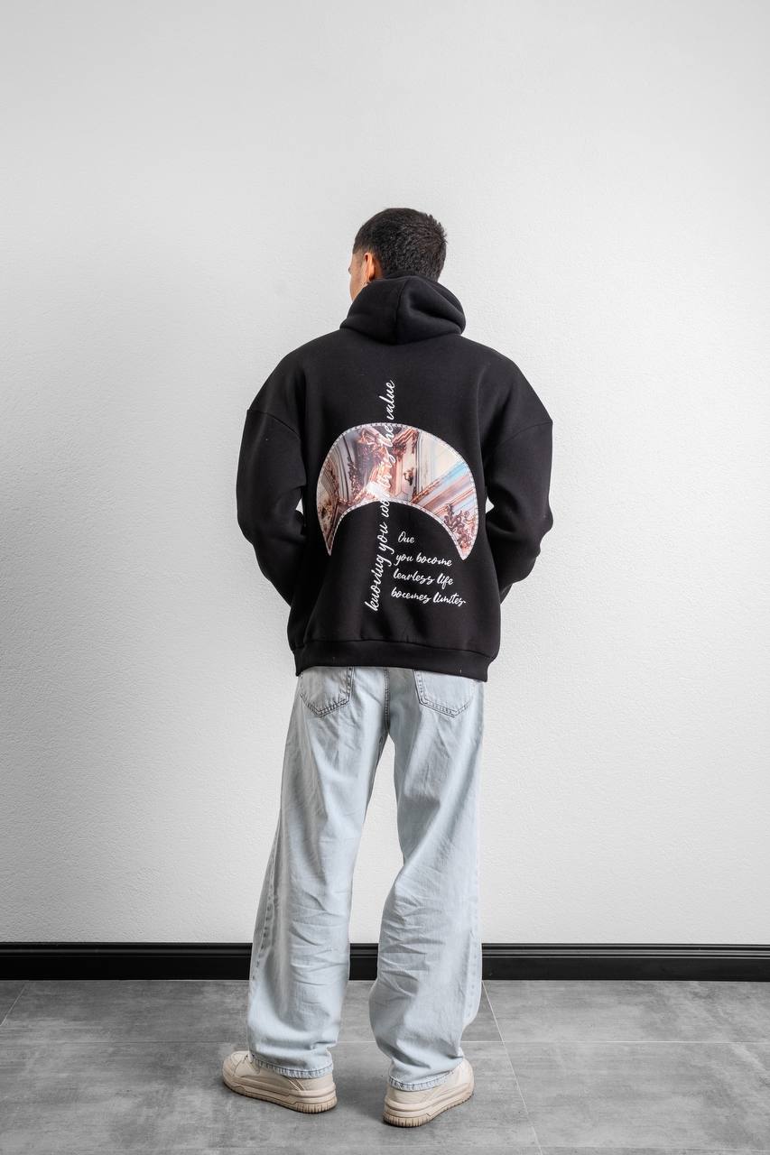 Unisex Oversize Hoodie with Artistic Print – Modern Streetwear Style Withinblack