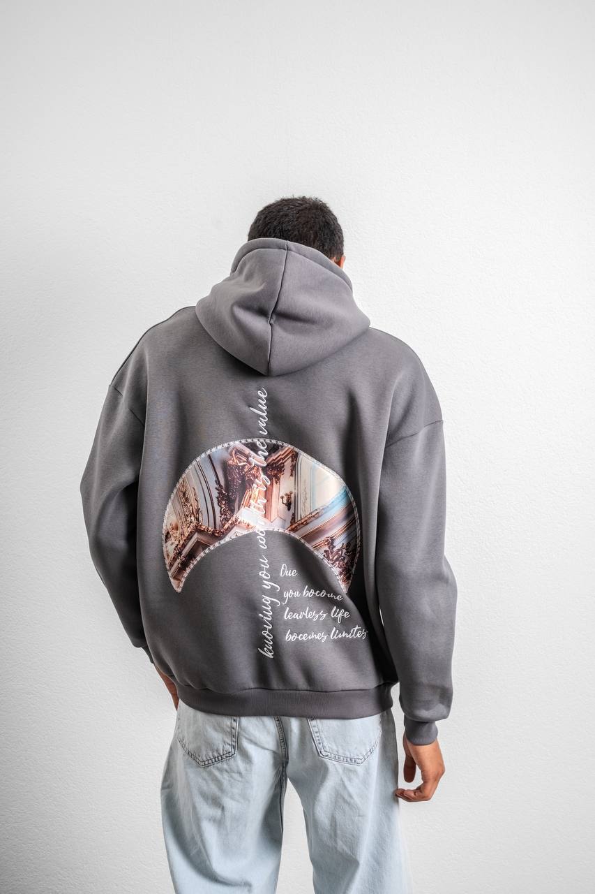 Unisex Oversize Hoodie with Artistic Print – Modern Streetwear Style Withinblack