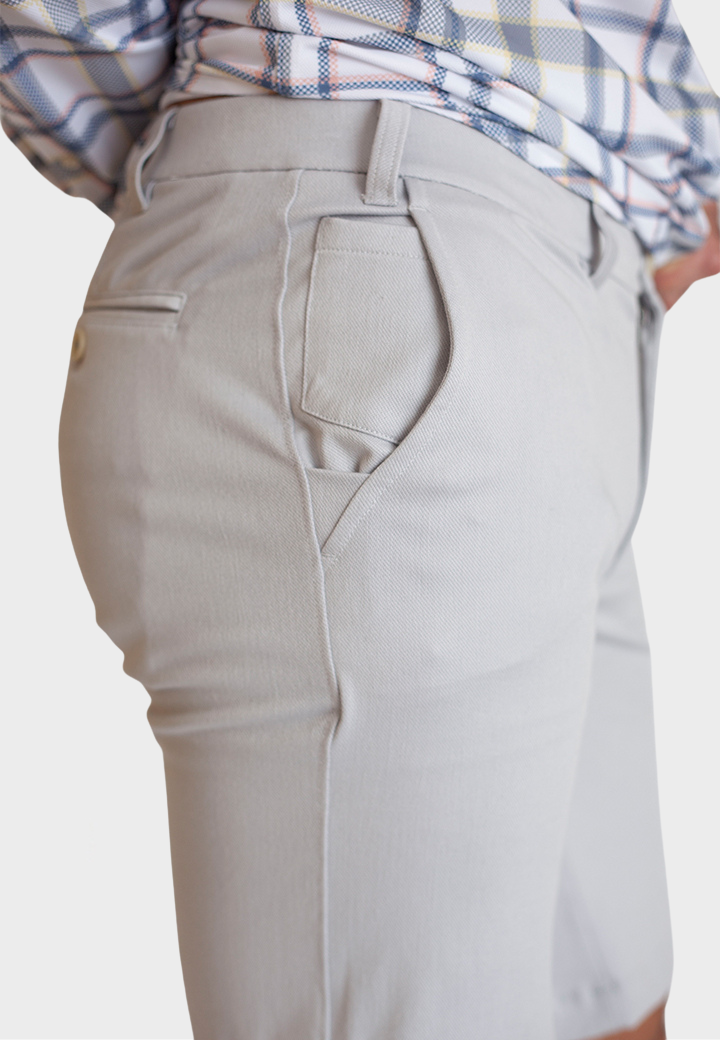 Stretch Eagle Shorts - Pearl Grey Buki