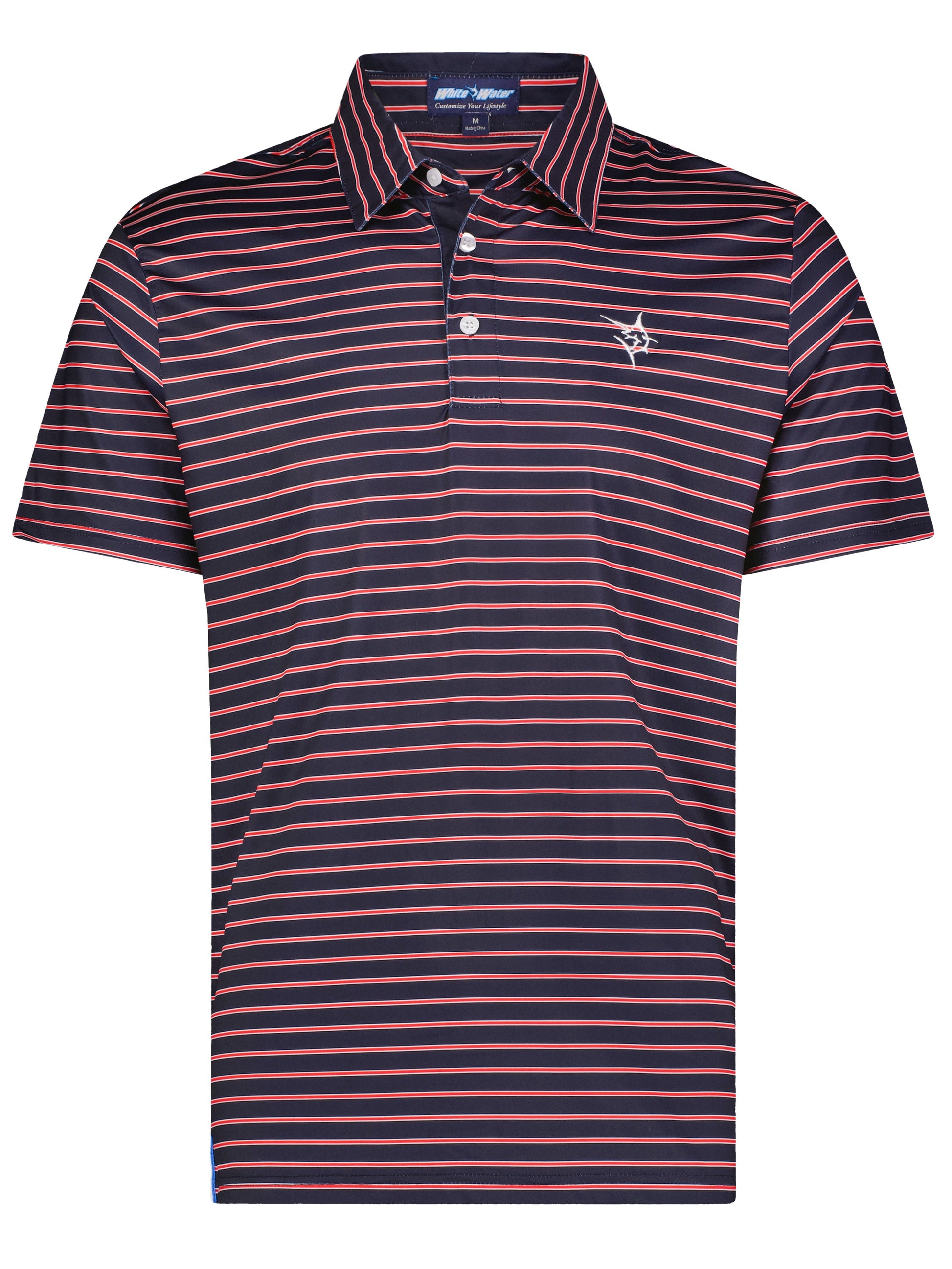 Striper Polo White Water Life