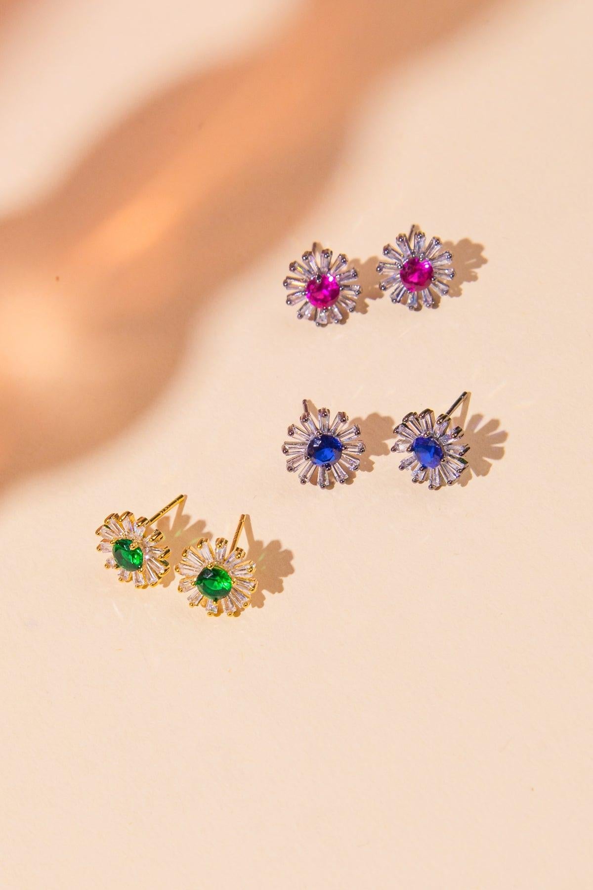 VINTAGE SUNFLOWER EARRINGS Flying Tomato