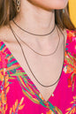 3 CHAIN LAYERD CHARM NECKLACE Flying Tomato