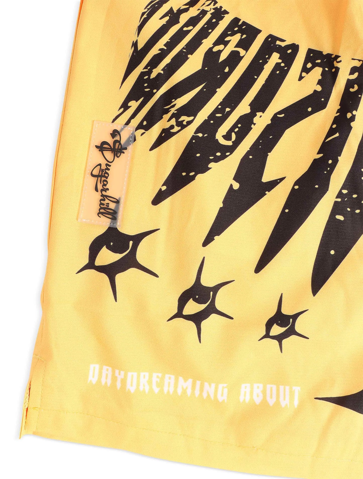 Sugarhill Sinister Poly Shorts - Gold Denim Exchange