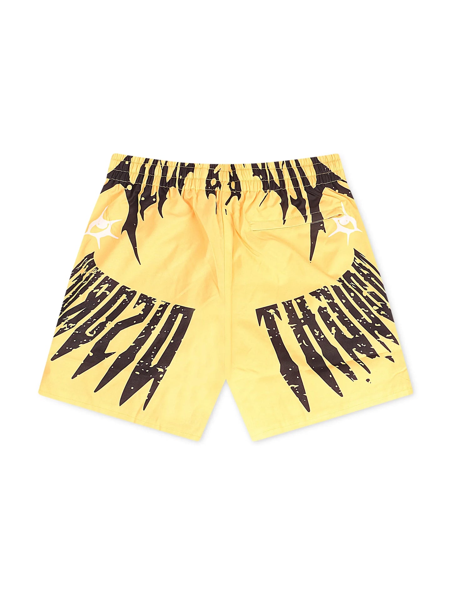 Sugarhill Sinister Poly Shorts - Gold Denim Exchange
