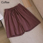 Summer Cotton Linen Loose Women's Shorts Casual Straight Short Pants Harajuku
