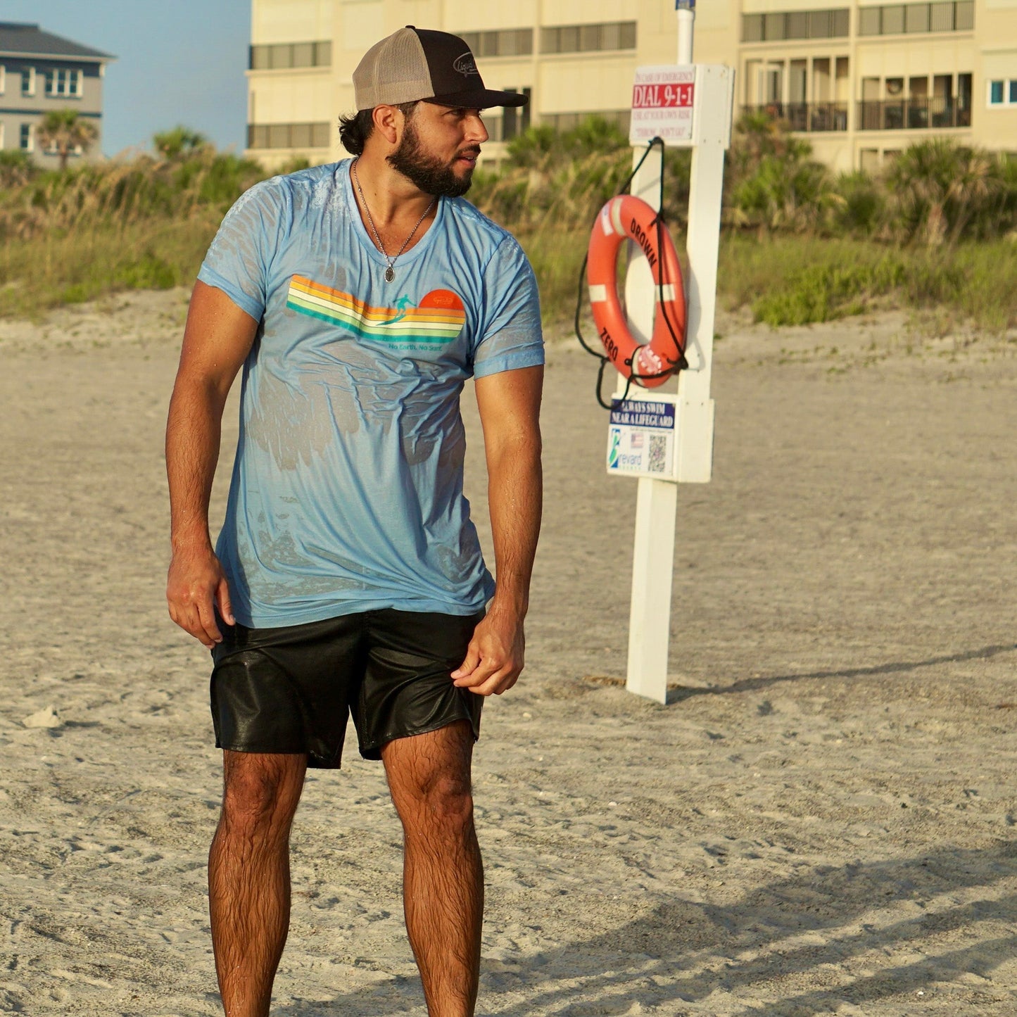 Sun Sets Men's Tee - Premium Cotton T-Shirt Liquid Culture