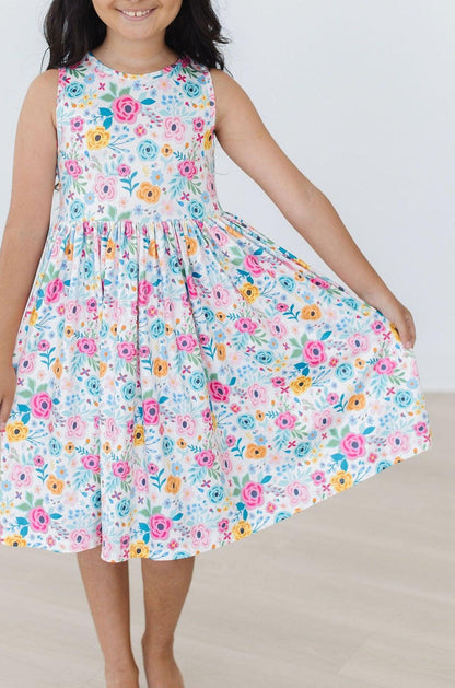 SALE Sunshine Blooms Tank Twirl Dress