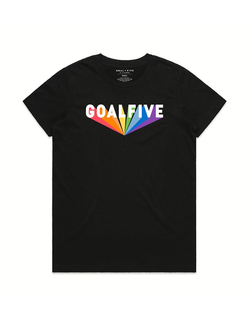 Superhuman Black Cotton T-Shirt Goal Five