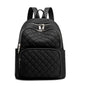 Waterproof Women's Backpack with Large Capacity and Gold Zipper