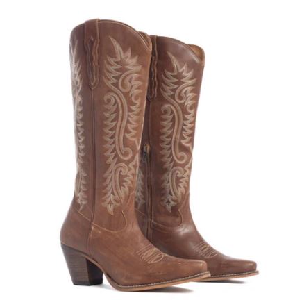 Sylvia Prairie Leather Boots Country in My Heart