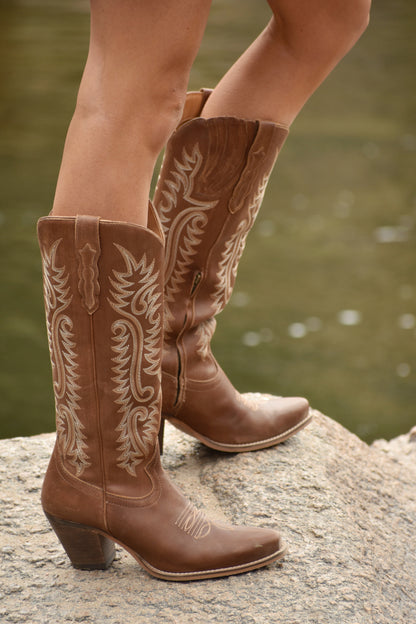 Sylvia Prairie Leather Boots Country in My Heart