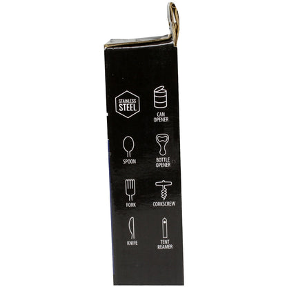 Knife Fork Spoon Combo Utility Tool with Can & Bottle Opener quakekits.com