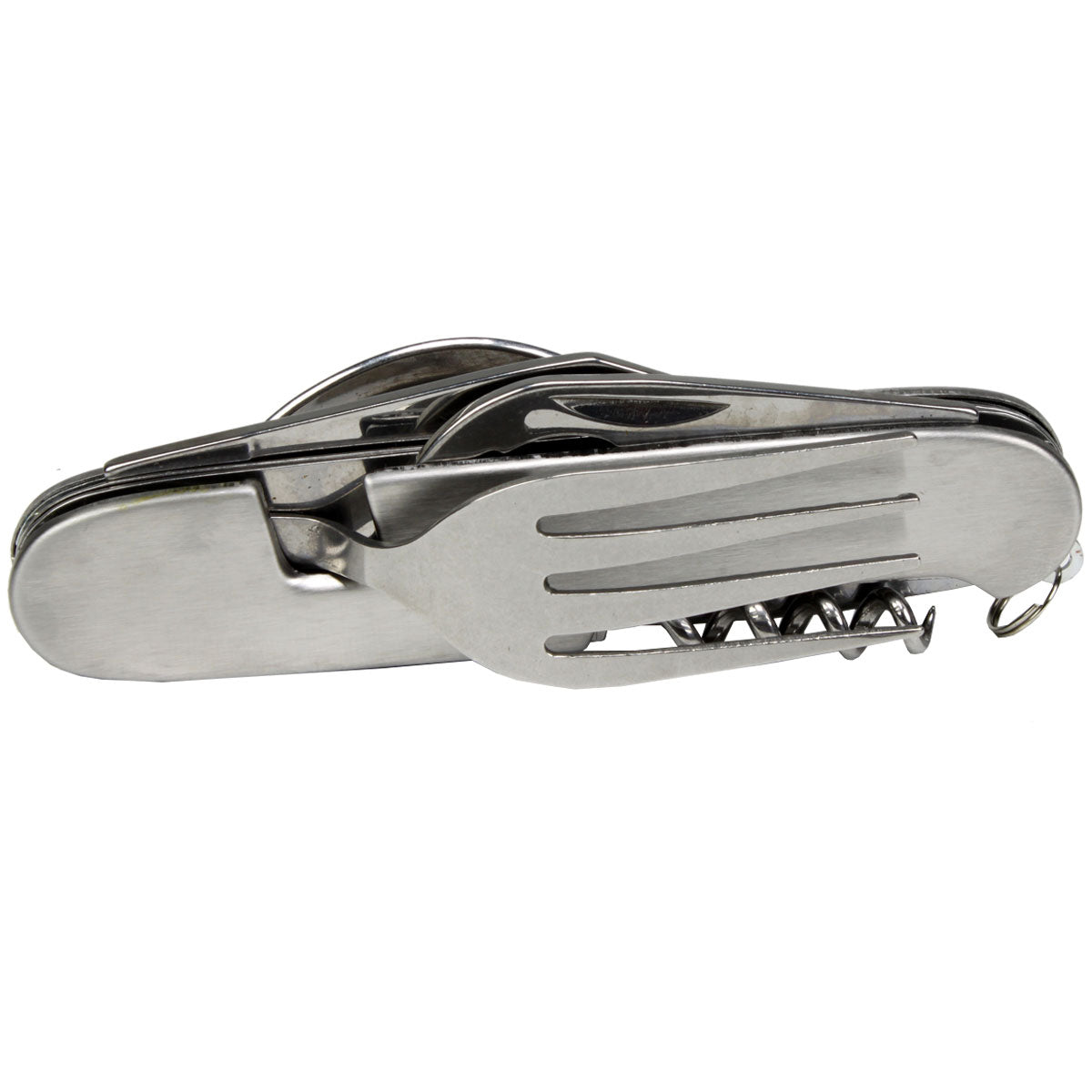 Knife Fork Spoon Combo Utility Tool with Can & Bottle Opener quakekits.com
