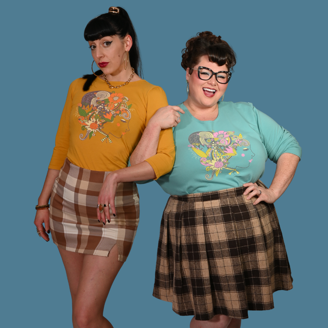 Floral Bouffant Pullover in Catalina Blue Blue Platypus Clothing