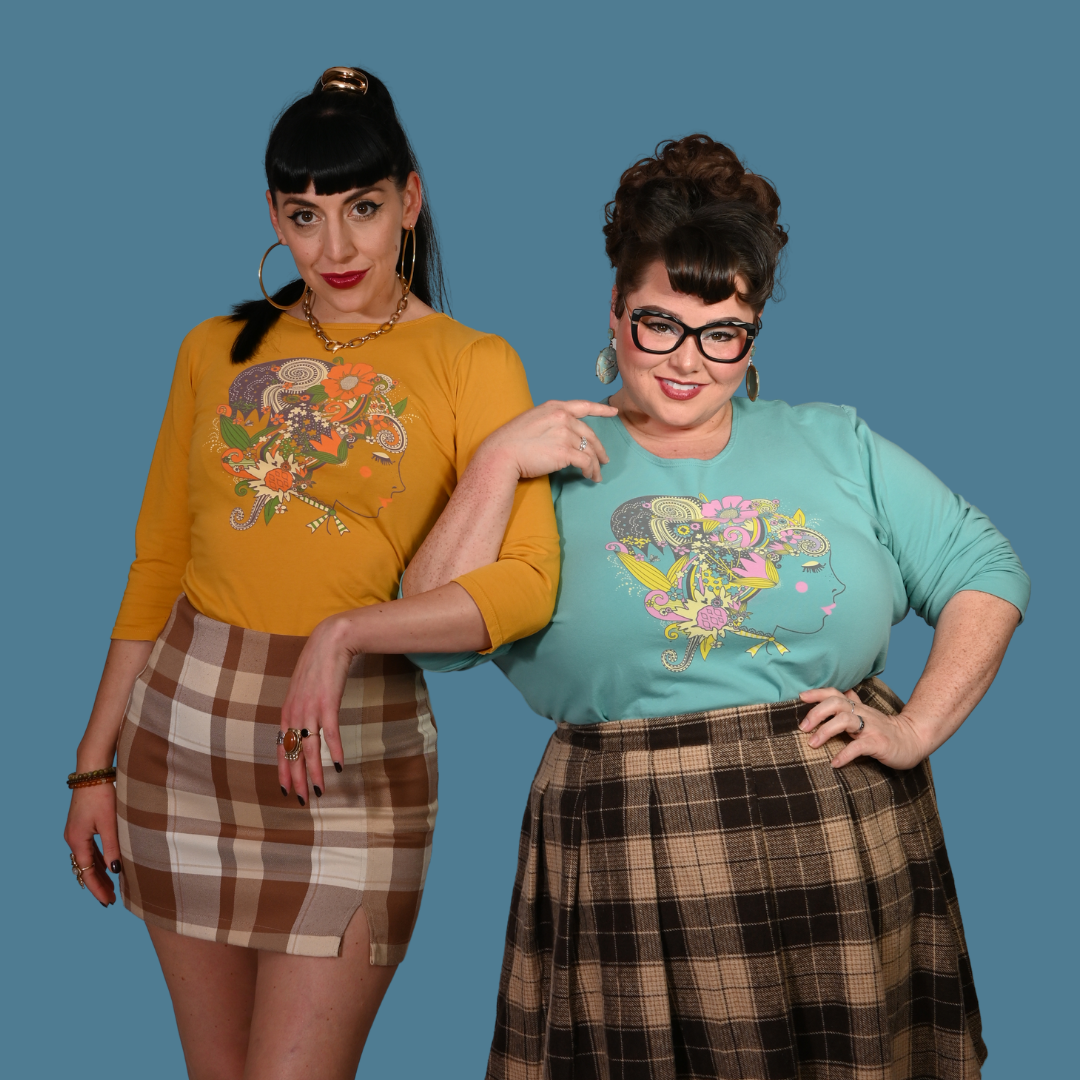 Floral Bouffant Pullover in Catalina Blue Blue Platypus Clothing