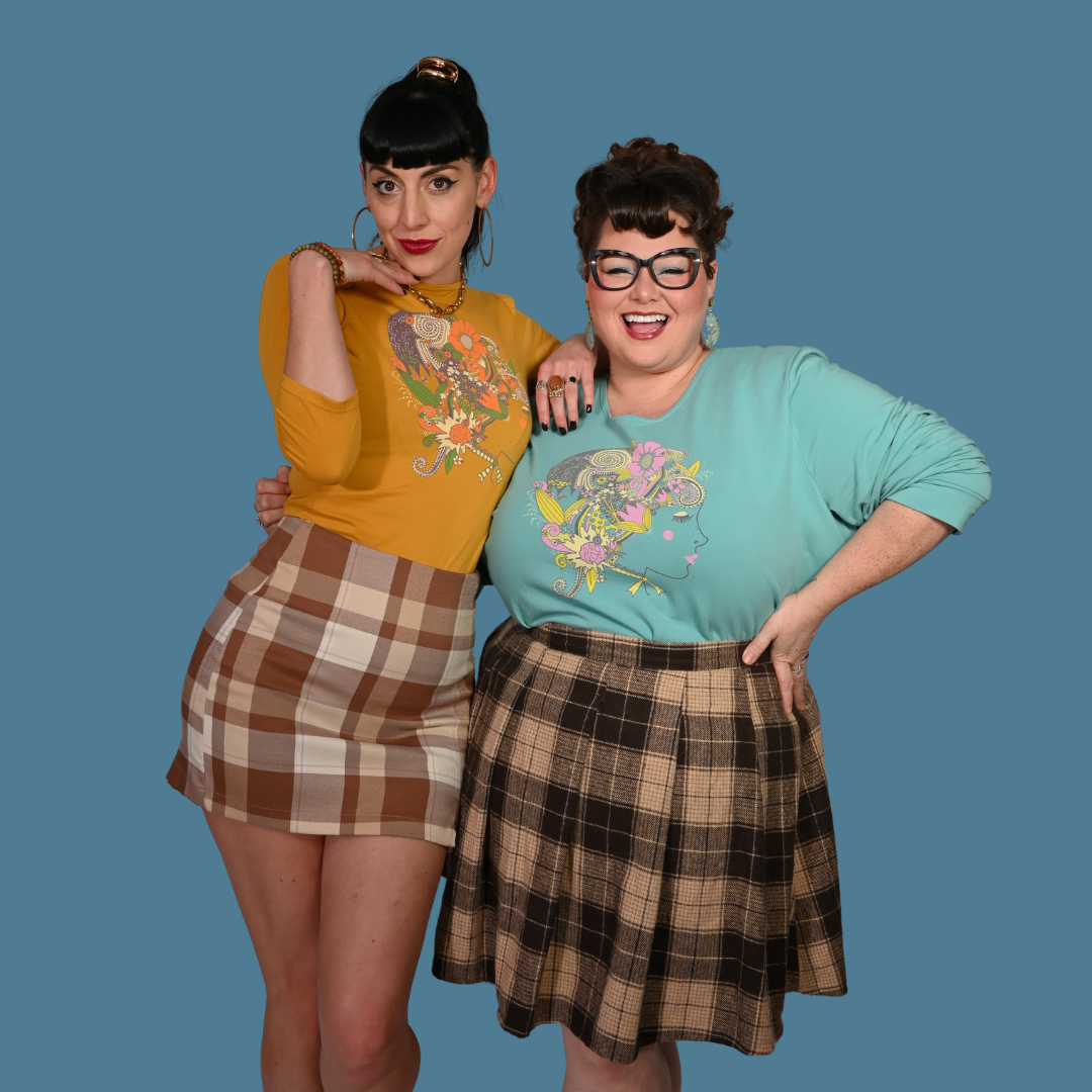 Floral Bouffant Pullover in Catalina Blue Blue Platypus Clothing