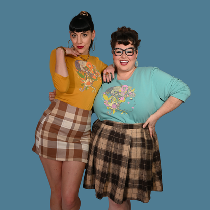 Floral Bouffant Pullover in Catalina Blue Blue Platypus Clothing