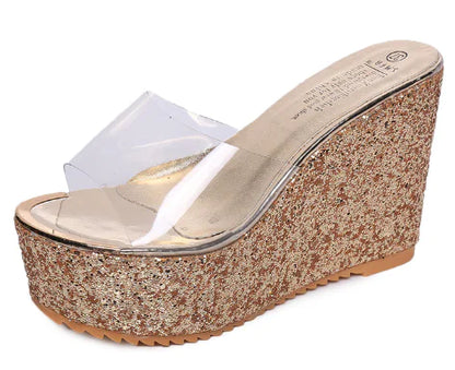 High Heel Platform Wedge Sandals