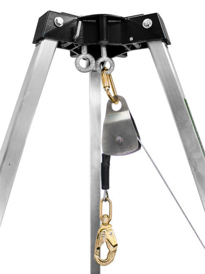 Frontline TAN07-US Patriot 7' Confined Space Aluminum Tripod - Made in USA VM Hardware