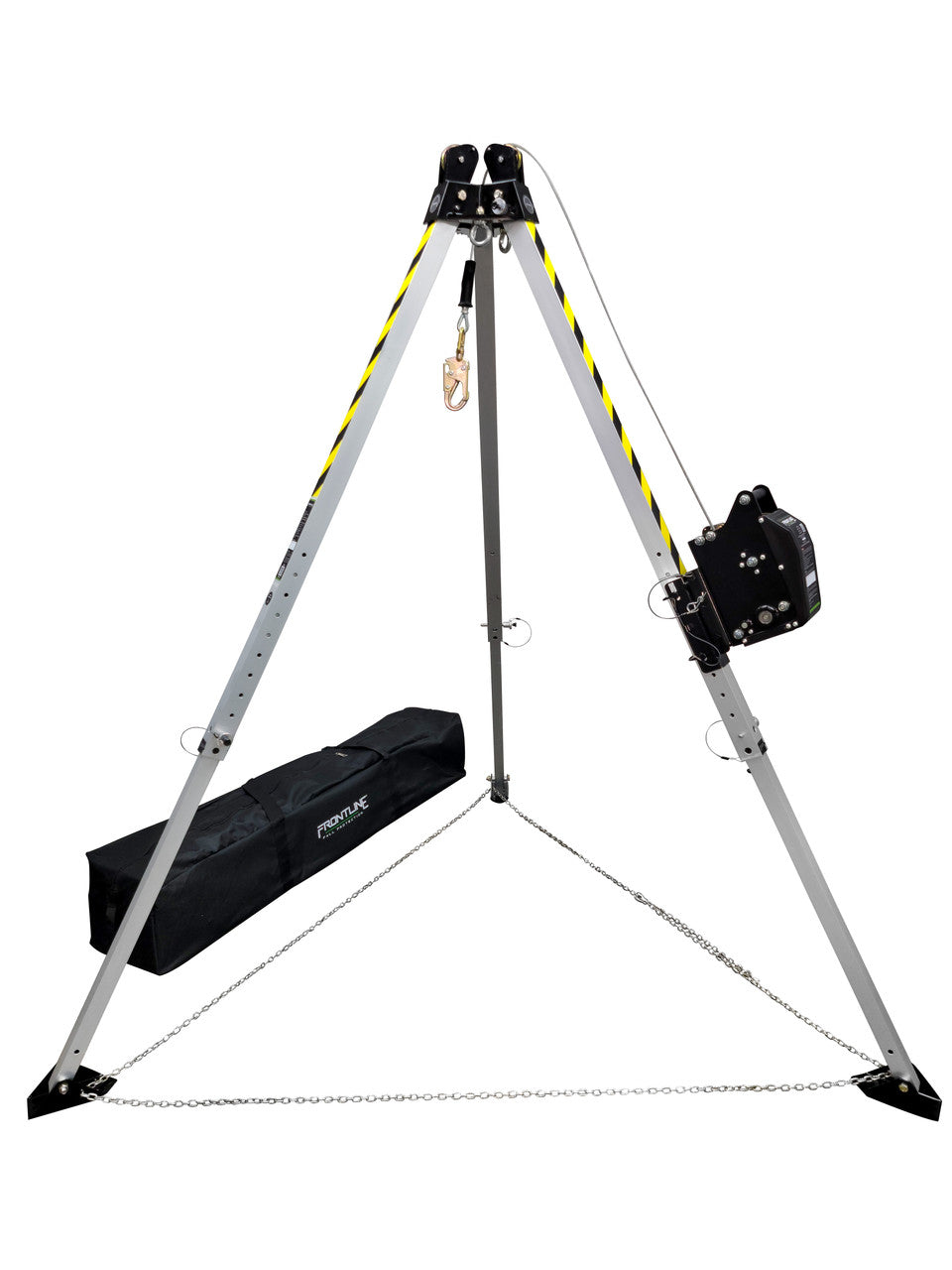 Frontline TAN07RU MEGApod Confined Space Kit 7' Aluminum Tripod with 60' Winch VM Hardware