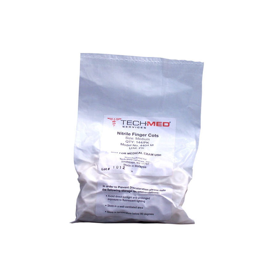 Latex Free Finger Cots - Medium, Box of 144 quakekits.com