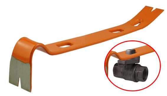 Pry Bar with Emergency Gas Valve Shut Off Tool, 15" quakekits.com