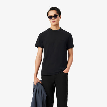 Lacoste Branded Pique Tee - Black Denim Exchange