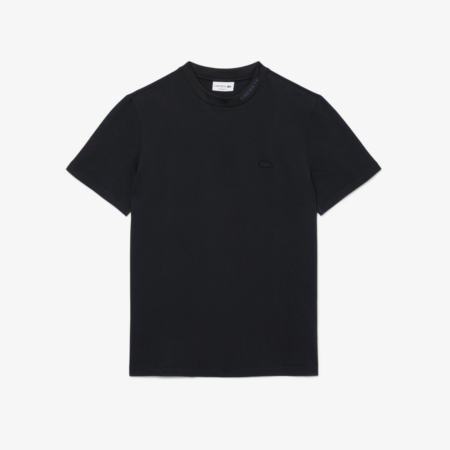 Lacoste Branded Pique Tee - Black Denim Exchange