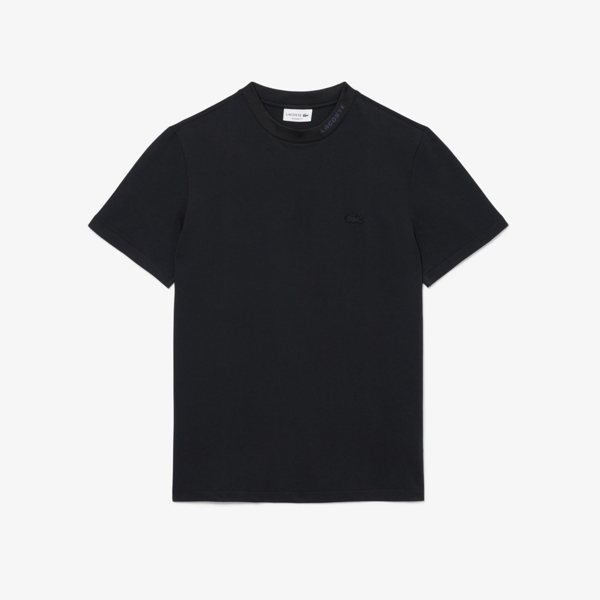 Lacoste Branded Pique Tee - Black Denim Exchange