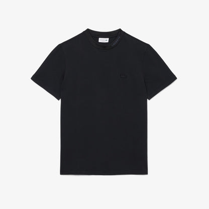 Lacoste Branded Pique Tee - Black Denim Exchange