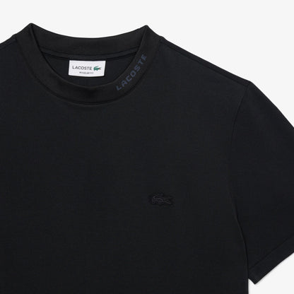 Lacoste Branded Pique Tee - Black Denim Exchange