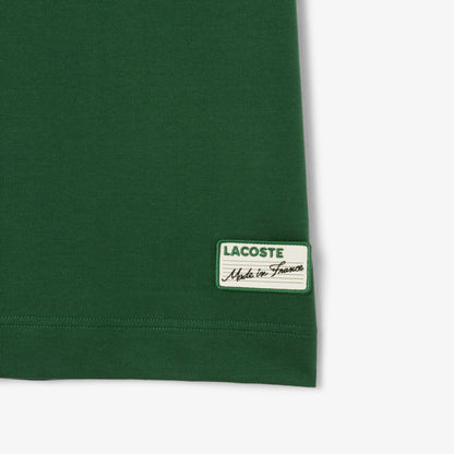 Lacoste Made in France Stripe Neck Tee - Green Denim Exchange