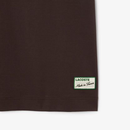 Lacoste Made in France Stripe Neck Tee - Black Denim Exchange