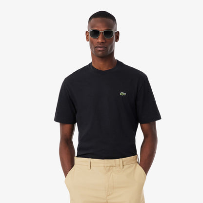 Lacoste Mens Cotton Tee - Black Denim Exchange