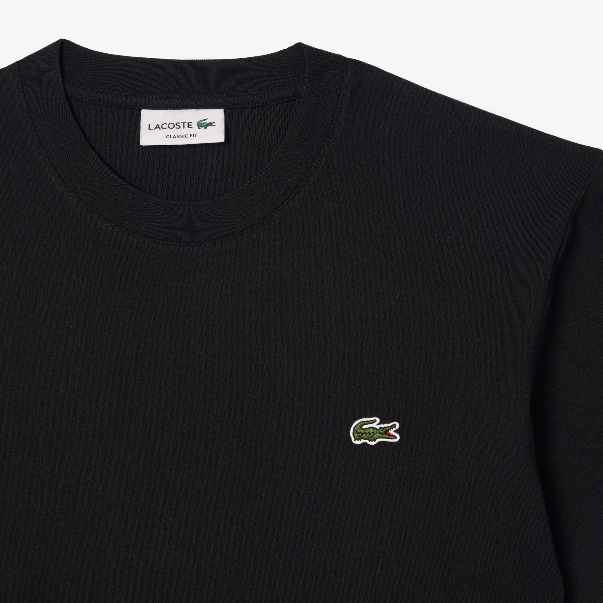 Lacoste Mens Cotton Tee - Black Denim Exchange