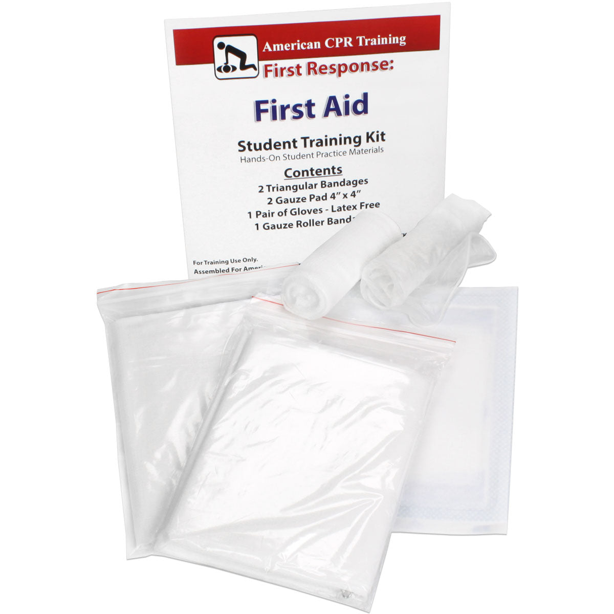 First Aid Student Training Kit, 7 Pieces quakekits.com