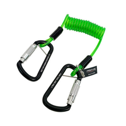 Frontline TLC05 ToolGrip Coil Tool Tether 5 lbs with Double Self-locking Aluminum Carabiner VM Hardware