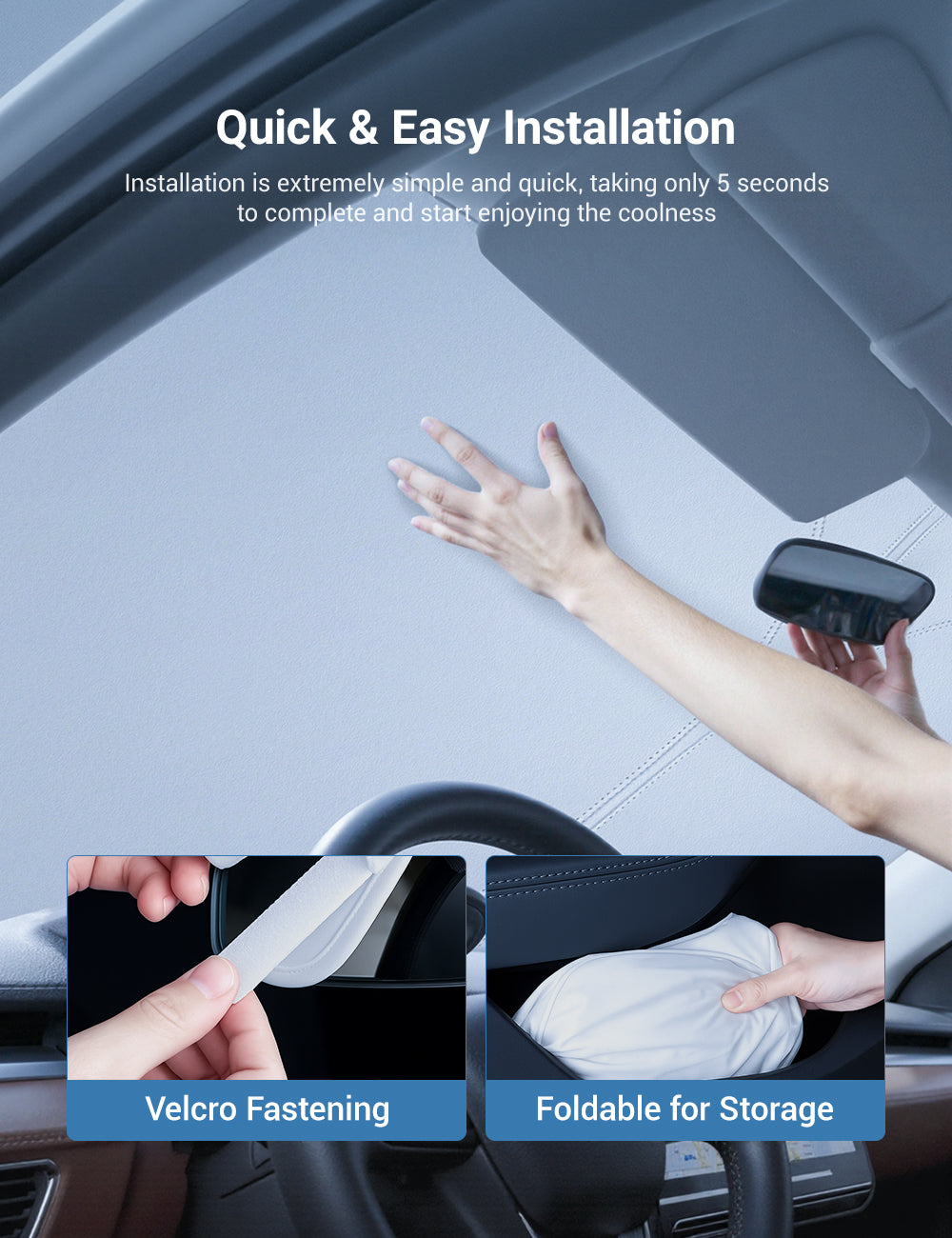 Graphene Front Windshield Sunshade for Model 3 Highland / Model Y Juniper Tesery Official Store